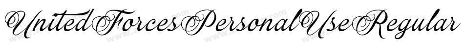 UnitedForcesPersonalUseRegular-EaJmz字体转换
