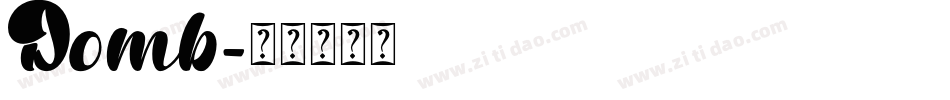 Domb字体转换
