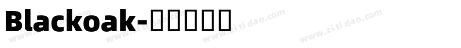 Blackoak字体转换