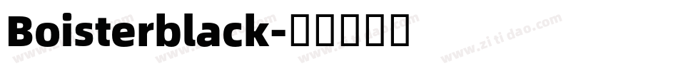 Boisterblack字体转换