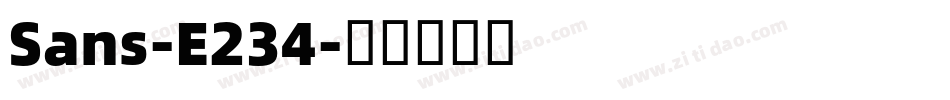 Sans-E234字体转换