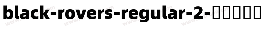 black-rovers-regular-2字体转换