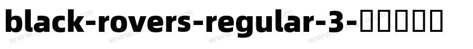 black-rovers-regular-3字体转换
