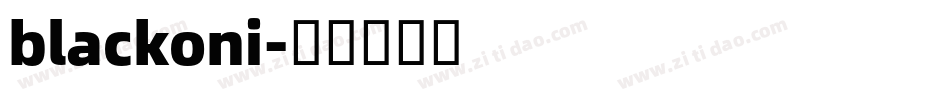blackoni字体转换