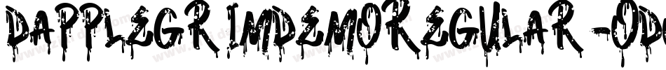 DapplegrimDemoRegular-ODop字体转换