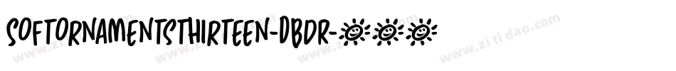 Softornamentsthirteen-DBdR字体转换