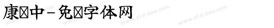 康书中字体转换
