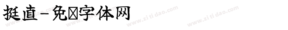 挺直字体转换