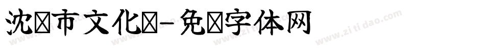沈阳市文化馆字体转换