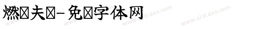 燃诺夫妇字体转换