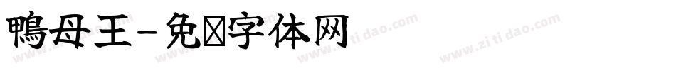 鴨母王字体转换
