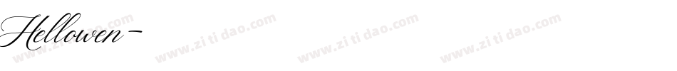 Hellowen字体转换