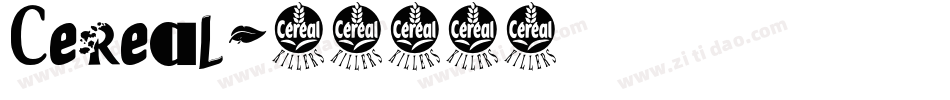 Cereal字体转换