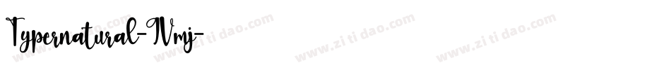Typernatural-9Vmj字体转换