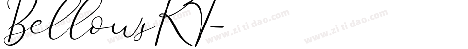 BellowsKT字体转换