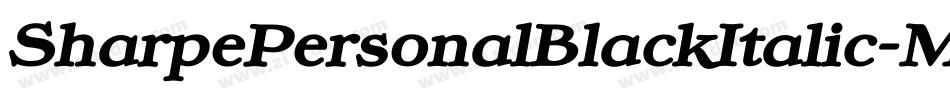 SharpePersonalBlackItalic-MjmP字体转换 SharpePersonalBlackItalic-MjmP字体转换