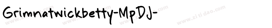 Grimnatwickbetty-MpDJ字体转换