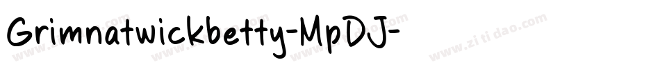 Grimnatwickbetty-MpDJ字体转换