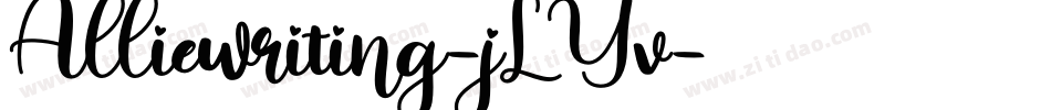 Alliewriting-jLYv字体转换