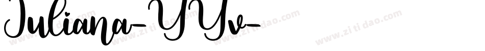 Juliana-YYv字体转换