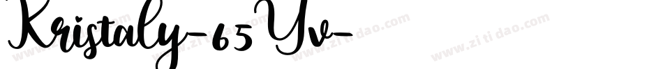 Kristaly-65Yv字体转换