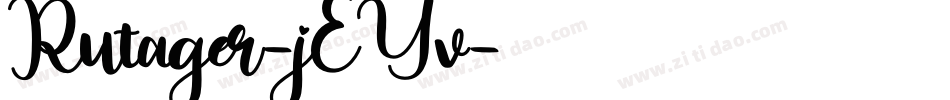 Rutager-jEYv字体转换 Rutager-jEYv字体转换