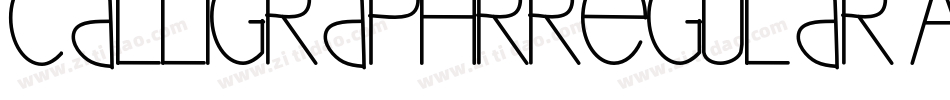 CalligraphrRegular-AOrM字体转换