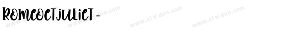 Romeoetjuliet字体转换