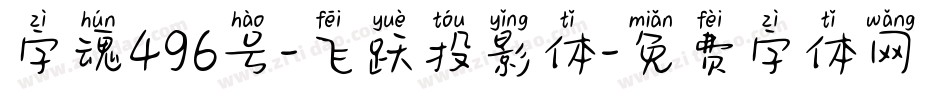 字魂496号-飞跃投影体字体转换