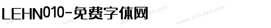 LEHN010字体转换