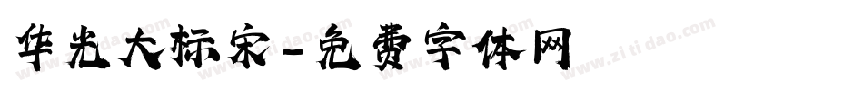 华光大标宋字体转换