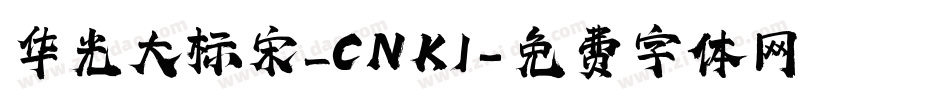 华光大标宋_CNKI字体转换