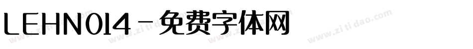 LEHN014字体转换