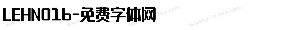 LEHN016字体转换
