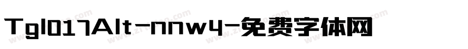 Tgl017Alt-nnw4字体转换