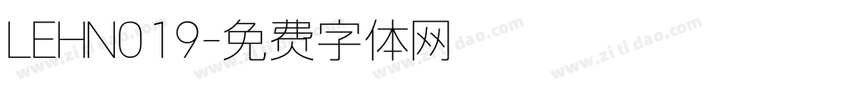 LEHN019字体转换