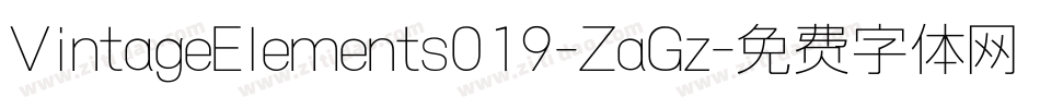 VintageElements019-ZaGz字体转换