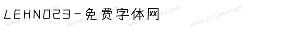 LEHN023字体转换