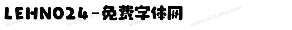 LEHN024字体转换