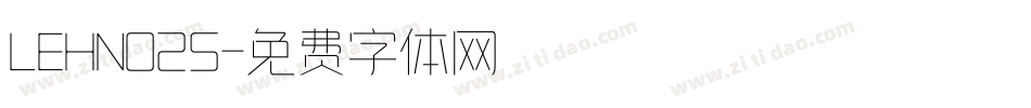 LEHN025字体转换