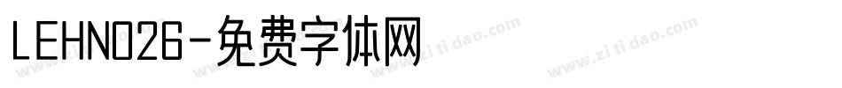 LEHN026字体转换
