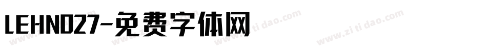 LEHN027字体转换