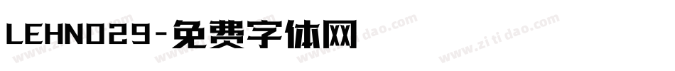 LEHN029字体转换