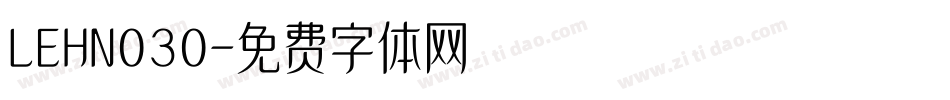 LEHN030字体转换