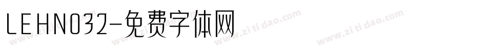 LEHN032字体转换