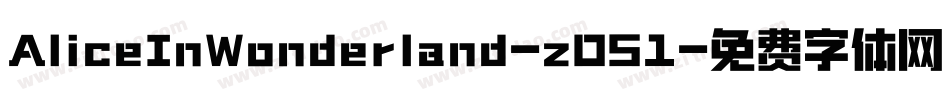 AliceInWonderland-z051字体转换
