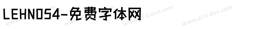 LEHN054字体转换