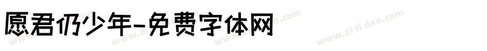 愿君仍少年字体转换