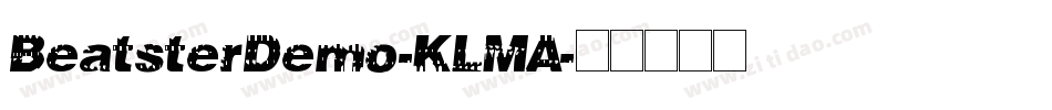 BeatsterDemo-KLMA字体转换