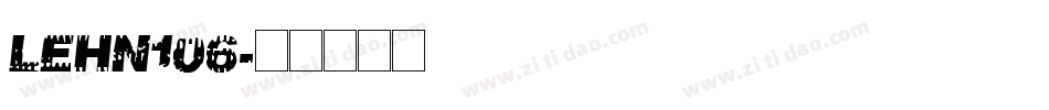 LEHN106字体转换